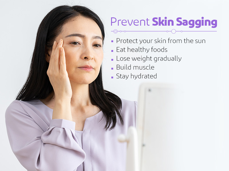 Prevent skin sagging tips