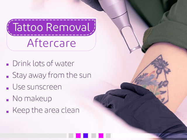 Tattoo removal aftercare