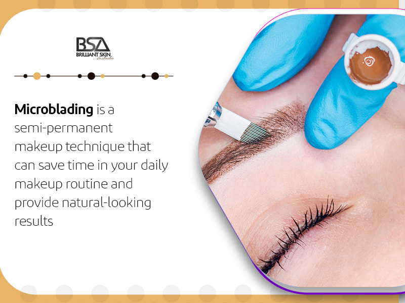 Microblading is a semi-permanent makeup