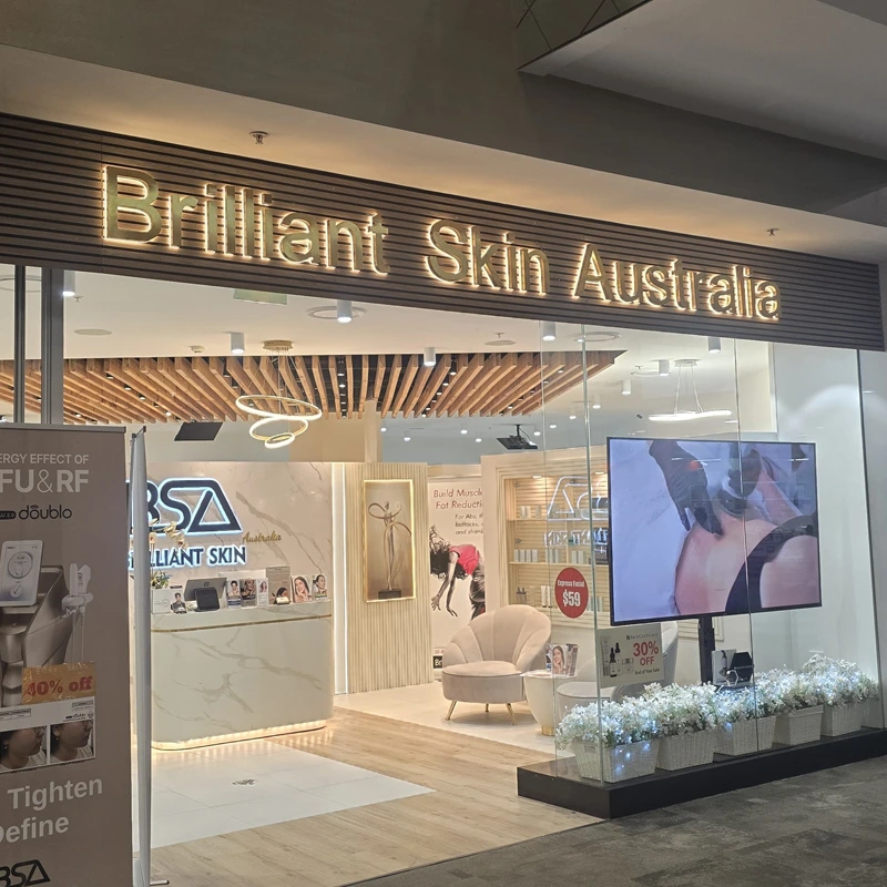 Brilliant Skin Australia clinic interior and reception area in Sydney