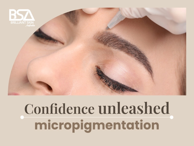 Eyebrow micropigmentation treatment enhancing client confidence