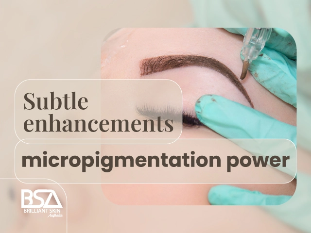 Eyebrow micropigmentation treatment for subtle enhancement
