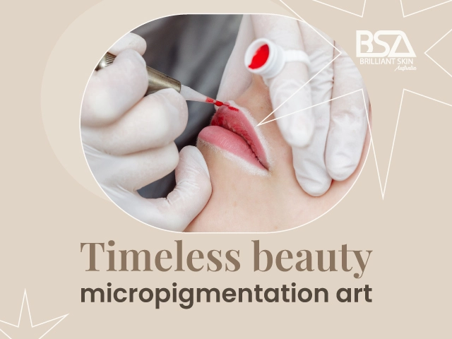 Lip micropigmentation procedure creating timeless beauty